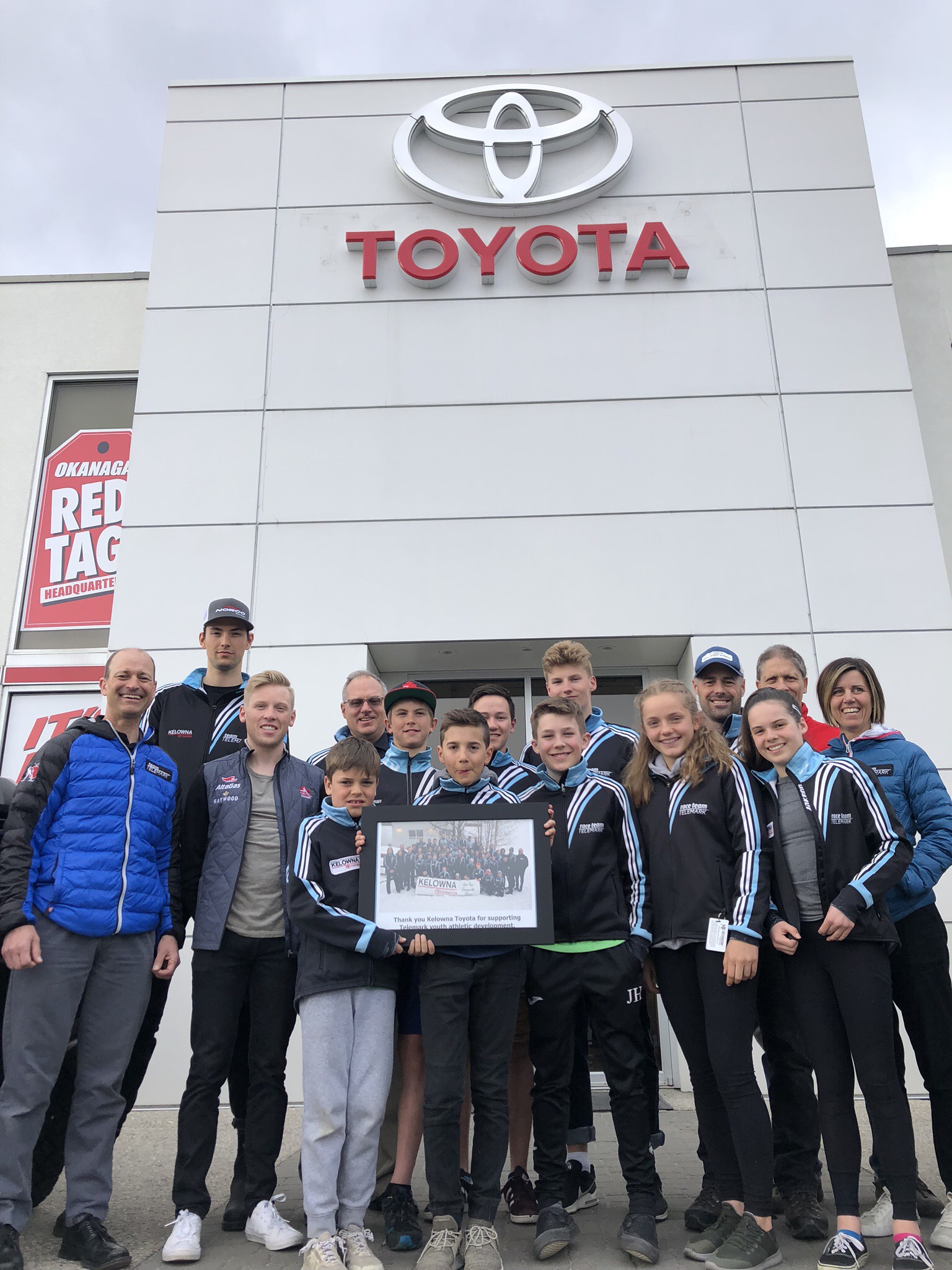 Team Telemark Thank You for Kelowna Toyota